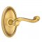 Emtek 8120 Rope Lever with Oval Rosette French Antique Brass