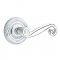 Emtek 8107 Rustic Lever with Ribbon & Reed Rosette Polished Chrome