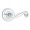 Emtek 8100 Rustic Lever with Regular Rosette Polished Chrome