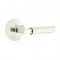 Emtek 5107 L-Square Faceted Lever with Modern Rosette Polished Nickel