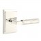 Emtek 5111 L-Square Tribeca Lever with Neos Rosette Polished Nickel
