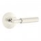 Emtek 5107 T-Bar Faceted Lever with Modern Rosette Polished Nickel