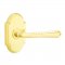 Emtek 8108 Turino Lever with #8 Rosette Polished Brass