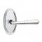 Emtek 8120 Turino Lever with Oval Rosette Polished Chrome