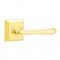 Emtek 8131 Turino Lever with Quincy Rosette Polished Brass