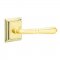 Emtek 8161 Turino Lever with Wilshire Rosette Polished Brass