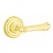 Emtek 8100 Wembley Lever with Regular Rosette Polished Brass