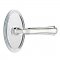 Emtek 8108 Wembley Lever with Oval Rosette Polished Chrome