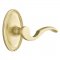 Emtek 8120 Cortina Lever with Oval Rosette Satin Brass
