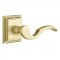 Emtek 8161 Cortina Lever with Wilshire Rosette Satin Brass