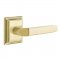 Emtek 8161 Milano Lever with Wilshire Rosette Satin Brass