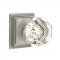 Emtek 8161 Old Town Clear Knob with Wilshire Rosette Antique Nickel