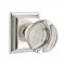 Emtek 8161 Providence Crystal Knob with Wilshire Rosette Polished Nickel