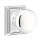 Emtek 8161 Providence Knob with Wilshire Rosette Polished Chrome
