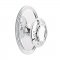 Emtek 8120 Victoria Knob with Oval Rosette Polished Chrome