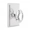 Emtek 8121 Victoria Knob with Rectangular Rosette Polished Chrome