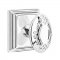 Emtek 8161 Victoria Knob with Wilshire Rosette Polished Chrome