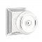 Emtek 8161 Waverly Knob with Wilshire Rosette Polished Chrome