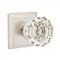 Emtek 8131 Astoria Knob with Quincy Rosette Satin Nickel