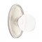 Emtek 8120 Bristol Knob with Oval Rosette Satin Nickel