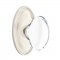 Emtek 8120 Hampton Knob with Oval Rosette Satin Nickel