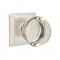 Emtek 8131 Providence Crystal Knob with Quincy Rosette Satin Nickel