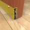 Pemko 4131 Bright Dip Gold Anodized Aluminum Automatic Door Bottom Semi-Mortised into Wooden Interior Door with Silicone Seal