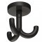 Jet black Hafele HEWI, Triple Rotating Ceiling Hook