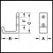 Hafele Aluminum Coat Hook, Specs