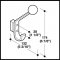 Hafele HEWI, Coat & Hat Hook, with 9/16" Spacer Specs