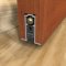 Zero 320 Mortised Automatic Door Bottom Applied to Interior Wooden Door in Open Position