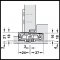 Hafele Concealed Hinge, Tectus TE 240 3D Mounted