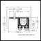 Product specs of mortised automatic door bottom Z354