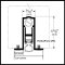 Product Specs of Pemko 411APK Mortised Automatic Door Bottom with PemkoPrene Seal