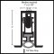 Product specs of NGP 522 Automatic Door Bottom, Heavy Duty, Mortised Aluminum Casing with Neoprene Bulb Seal