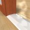 Zero 656 Aluminum Threhsold on a Wooden Floor