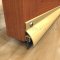 Zero #8197 Door Bottom, Aluminum Rain Drip Casing Applied on Wooden Door 