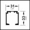 Hafele 940.43.921 Aluminum Upper Track (1) Product Specs