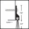 Product specs of NGP 9600 Door Sweep or Perimeter Gasket