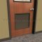 Door Louver 600A1 On a Wooden Door