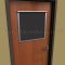 PS Privacy Screen On a Wooden Door