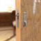 Adams Rite 5500 Deadlock Hardware Set installed on door