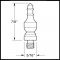 Deltana CHUT Cabinet Finial Specs