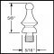 Deltana CHWT Cabinet Finial Specs 