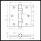 Deltana DTDSB35B, 2 Ball Bearings, Heavy Weight, Brass Hinge Specs