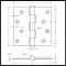 Deltana DTDSB4-RZ, Plain Bearing, Staggered Hole Pattern, Brass Hinge Specs