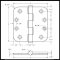 Deltana DTDSB4R5, Plain Bearing, Standard Weight, Brass Hinge Specs