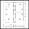 Deltana DTDSB55B, Ball Bearing, Full Mortised, Brass Hinge Specs
