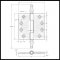 Deltana DTDSBP44, Plain Bearing, Full Mortised, Ornate Hinge Specs