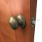 Deltana 3381 Egg Shaped Entry Door Knobs Antique Brass Finish